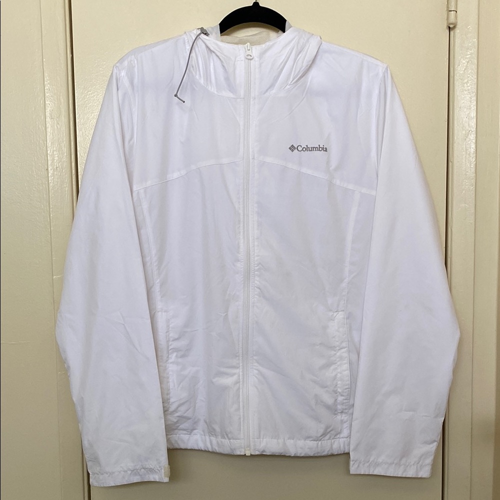 Columbia Classic White Windbreaker